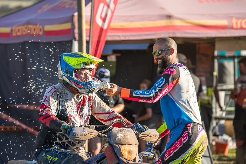 Riders celebrating at Transmoto Narrabri